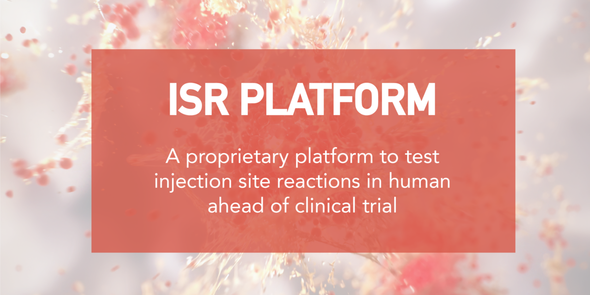 Injection site reactions are common upon subcutaneous injection of biologics. Genoskin support drug development by offering a new platform of services dedicated to this specific adverse effect
