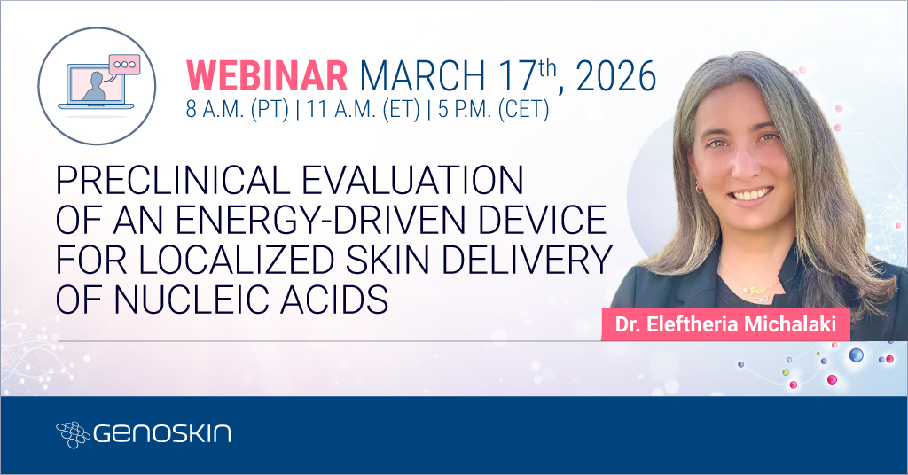 Genoskin webinar with Dr Eleftheria Michalaki Genoskin webinar with Dr Eleftheria Michalaki