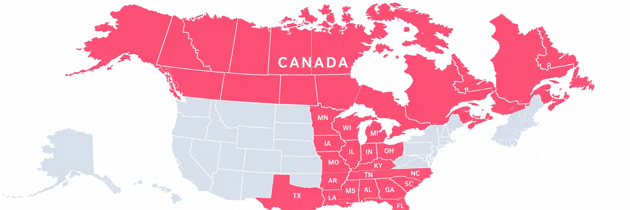 South Central and Canada territory